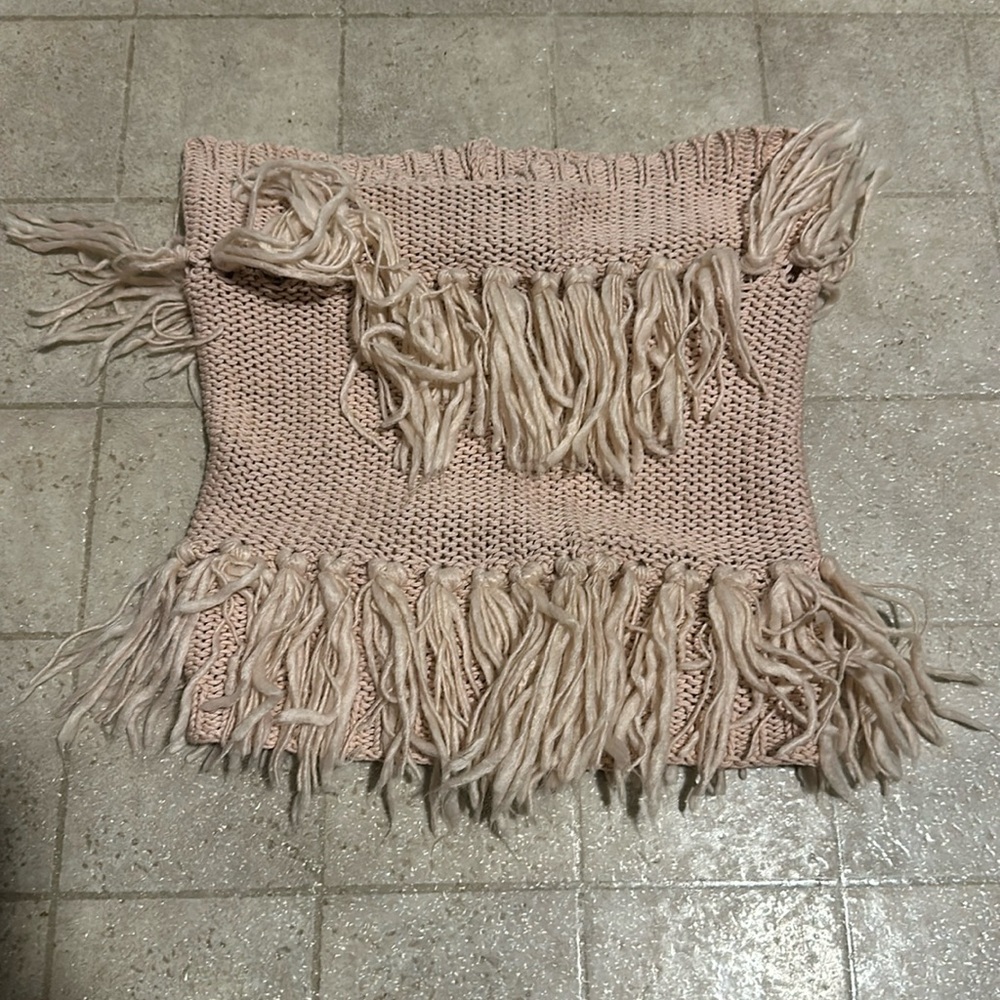 Fringe Neck Warmer Scarf